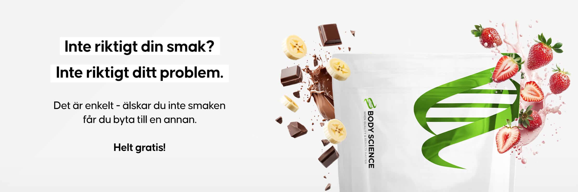 Smakgaranti för Premium Kosttillskott