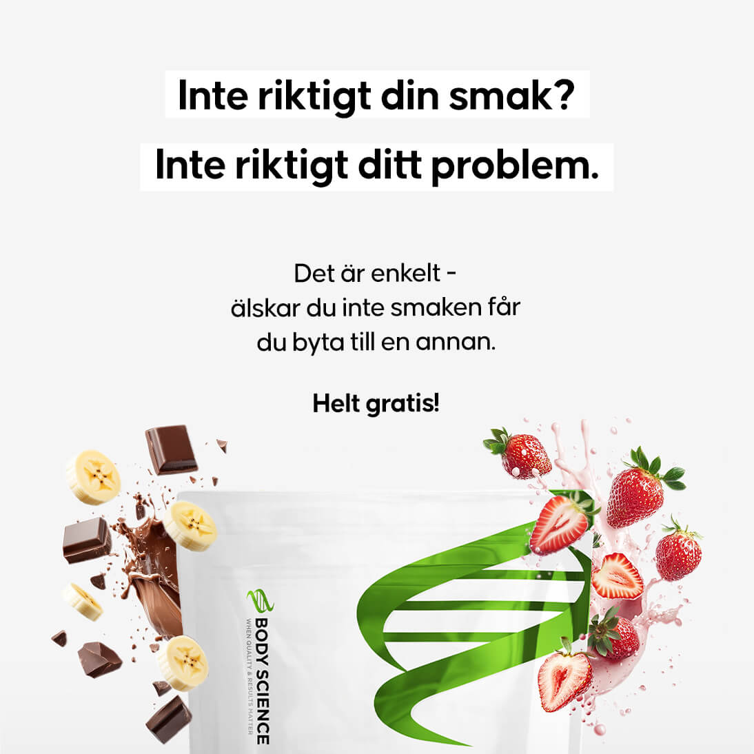 Smakgaranti för Premium Kosttillskott