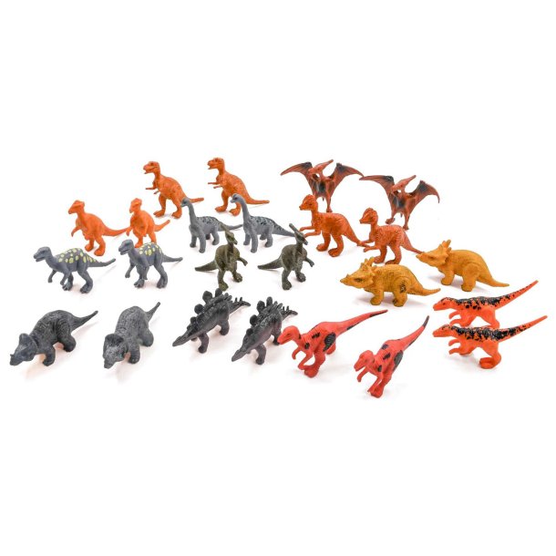 Dinosaurier Leksaksdjur Set med 24 Delar