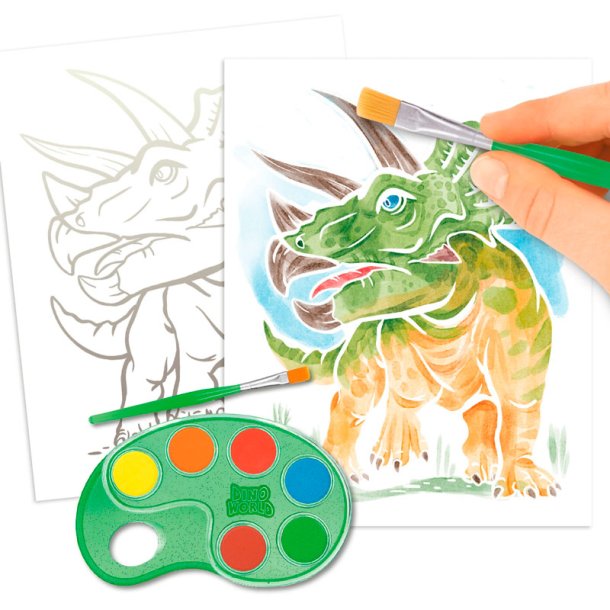 Dino World Color Me Up Paper Set