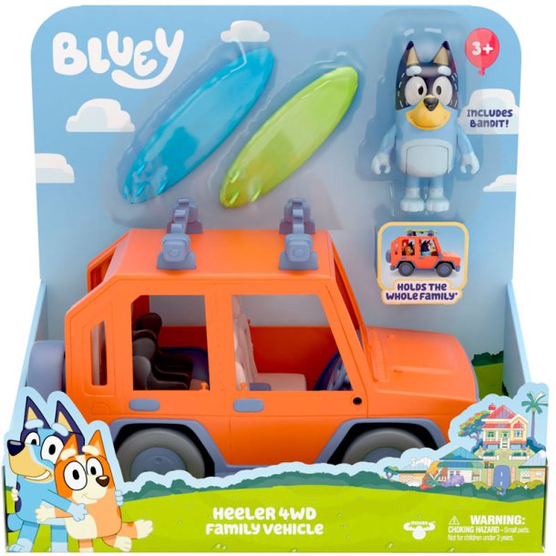 Bluey familjebil med Bandit figur
