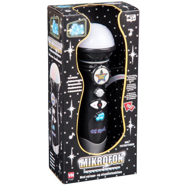 Mikrofon med inspelning och ljuseffekter