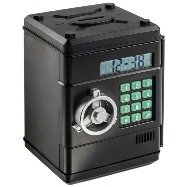 Barnsäker sparlåda med kodlås