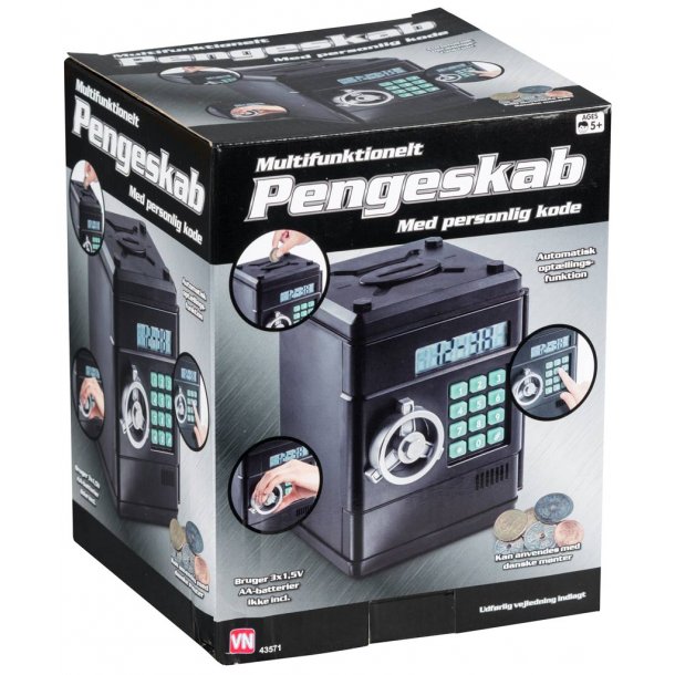 Barnsäker sparlåda med kodlås