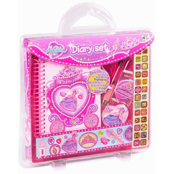 4-Girlz Dekorativ Anteckningsbok för Flickor