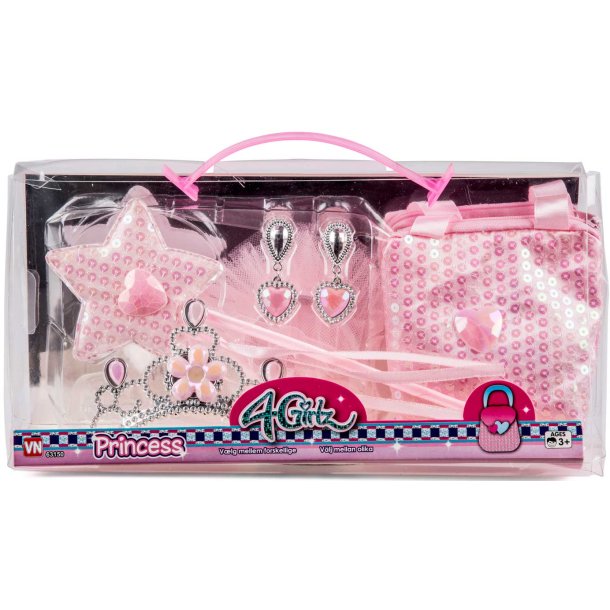 4-Girlz Väska och Tiara Lekset