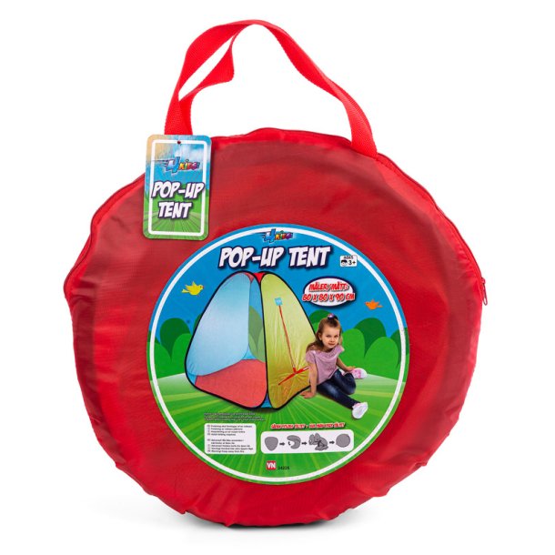 Pop-up tält i väska för flickor
