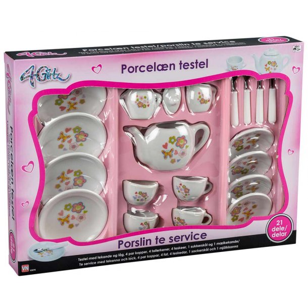 Porslinservis för barn med 21 delar