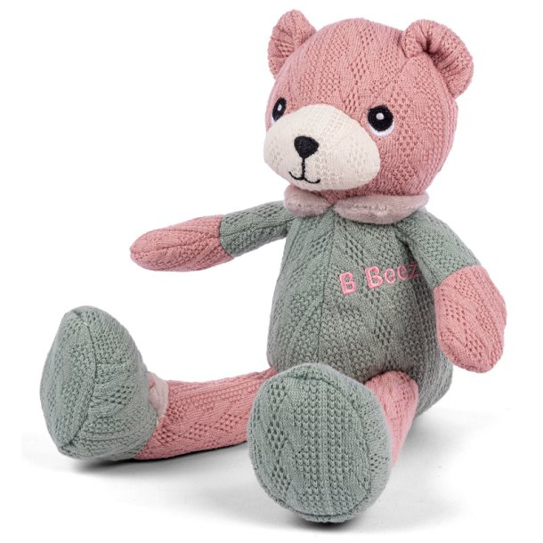 B Beez mjuk stickad söt nalle