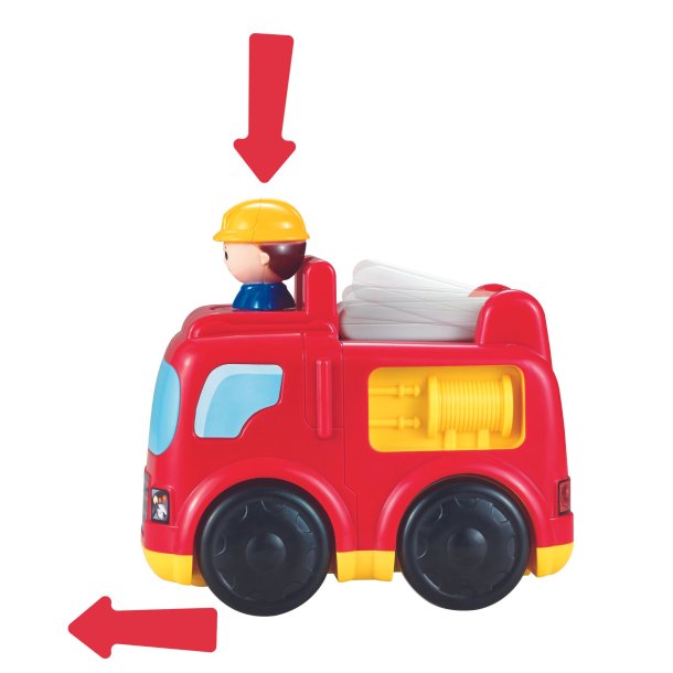 B-Beez Press N Go Brandbil Leksak