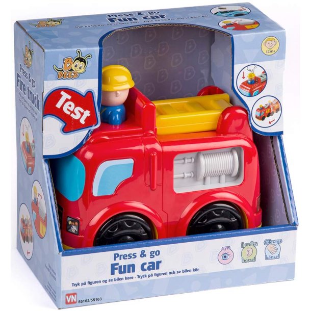 B-Beez Press N Go Brandbil Leksak