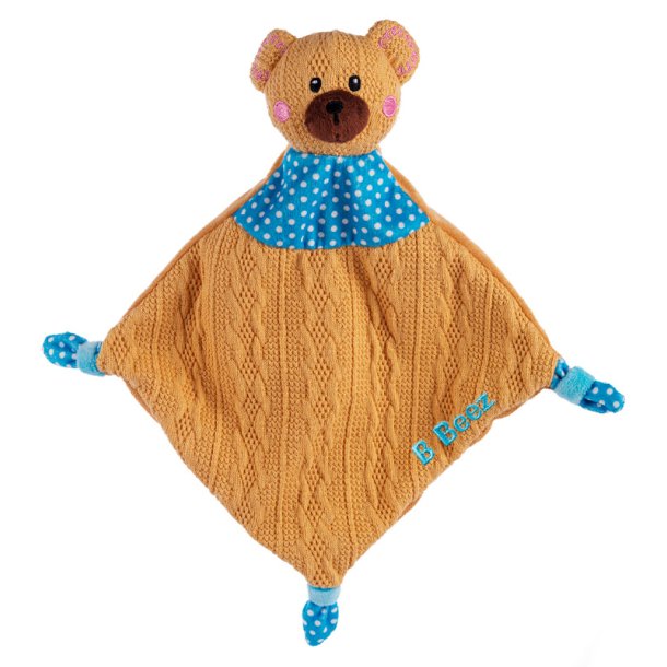 B Beez Stickad Nappbjörn Babyleksak