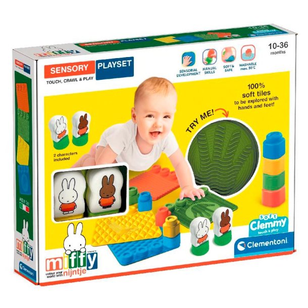 Clementoni Miffy lekmattor för baby