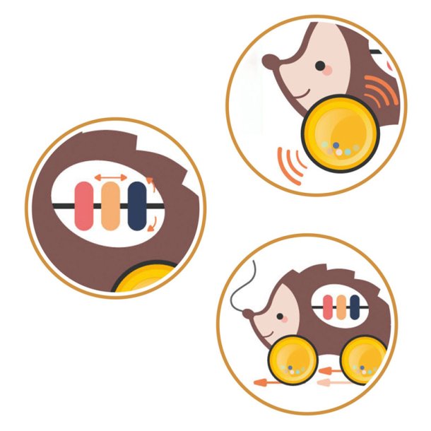 Dra längs igelkotten babyleksak