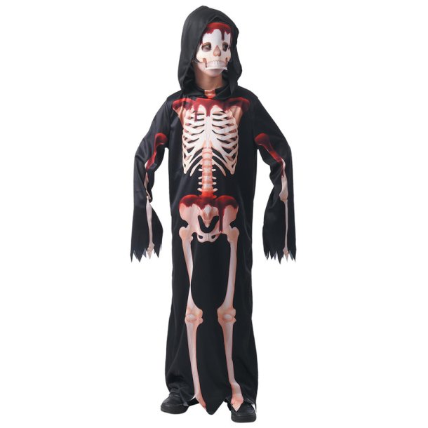 Blodig Skelettdräkt för Halloween