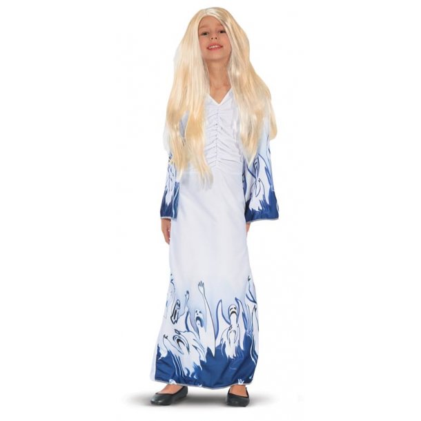 Ghost klänning 120 cm med spökmotiv