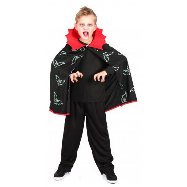 Lysande vampyrmantel perfekt för Halloween