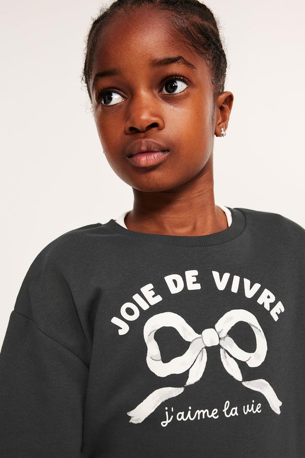 Röd Sweatshirt med Volang för Barn