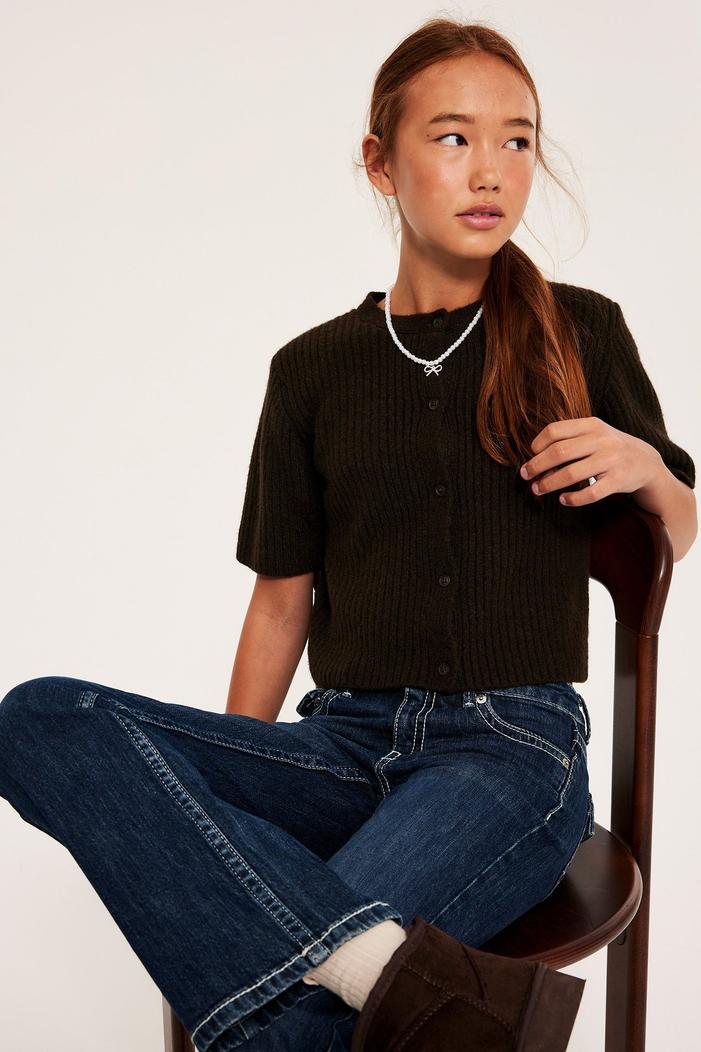 Bootcut jeans med låg midja barn