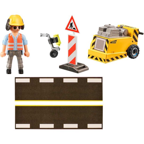 Playmobil 71185 Vägarbetare med Kantskärare
