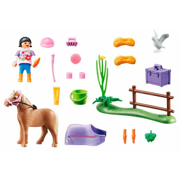 Playmobil ponny isländsk hästset