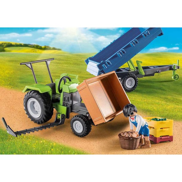 Playmobil Traktor med Släp Set
