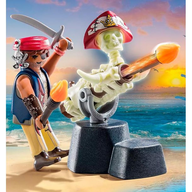 Playmobil Piratset med Skelettkanon