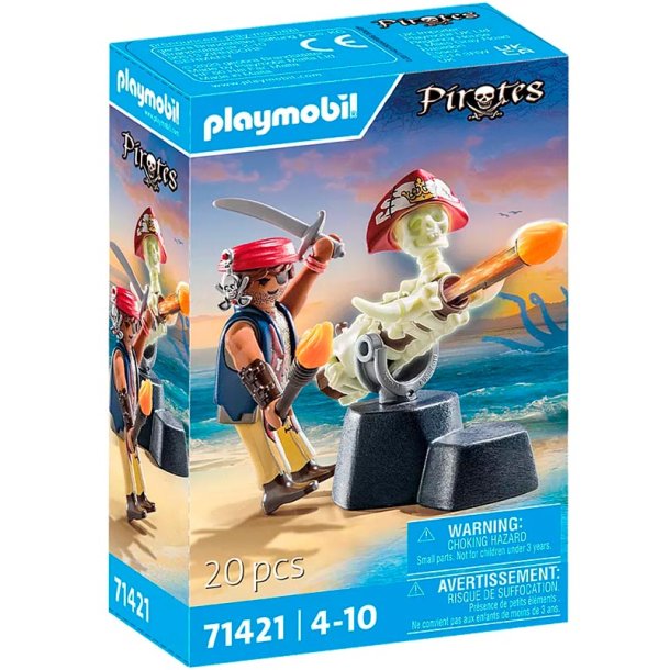 Playmobil Piratset med Skelettkanon