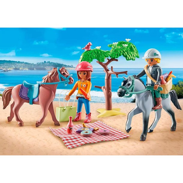 Playmobil Ridtur på stranden Horses Waterfall
