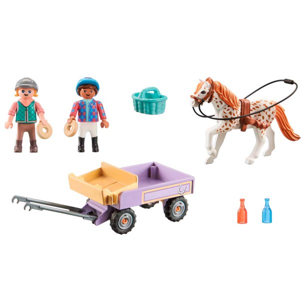 Playmobil Ponny med Vagn Horses of Waterfall