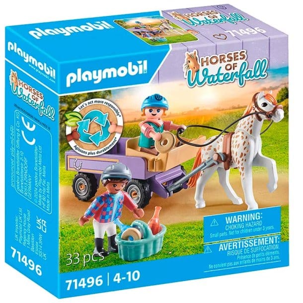 Playmobil Ponny med Vagn Horses of Waterfall