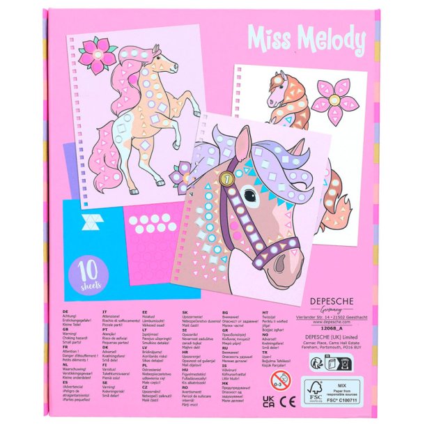 Miss Melody Klistermärkesset för Kreativa Barn