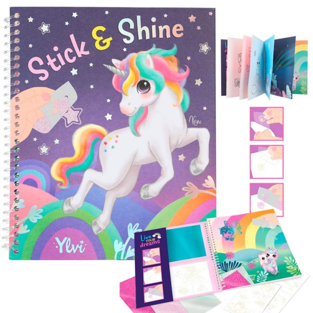 Ylvi Målarbok Stick & Shine Set