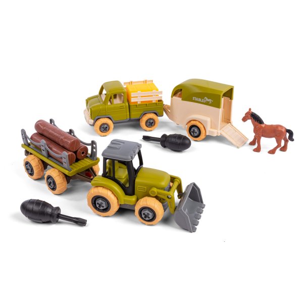 Bull gör isär Lastbil och Traktor Lekset