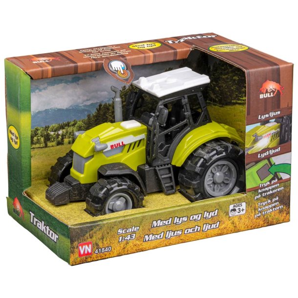 Tjurtraktor med ljus och ljud
