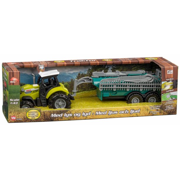 Bull traktor med spruta leksak