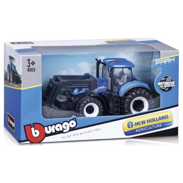 Burago New Holland Frontlastartraktor Modell
