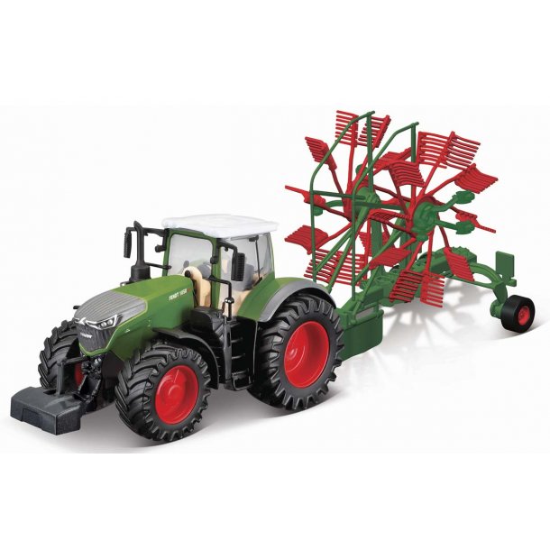 Burago Fendt traktor med kratta