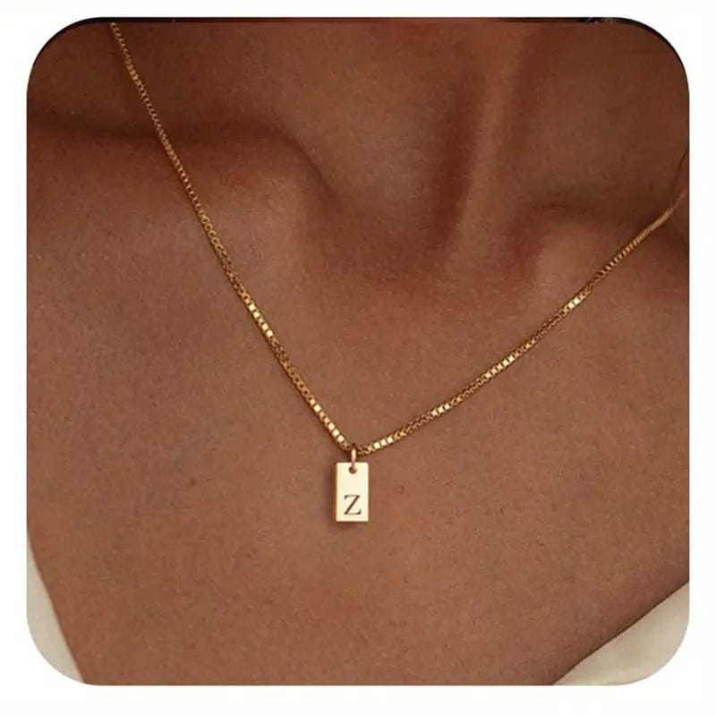 Céleste 18K Gold Letter Necklace