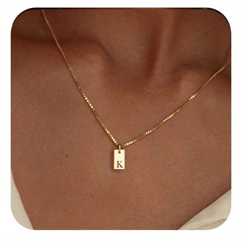 Céleste 18K Gold Letter Necklace