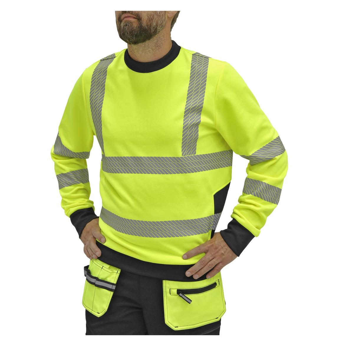 Varseltröja med hög synlighet Bluewear