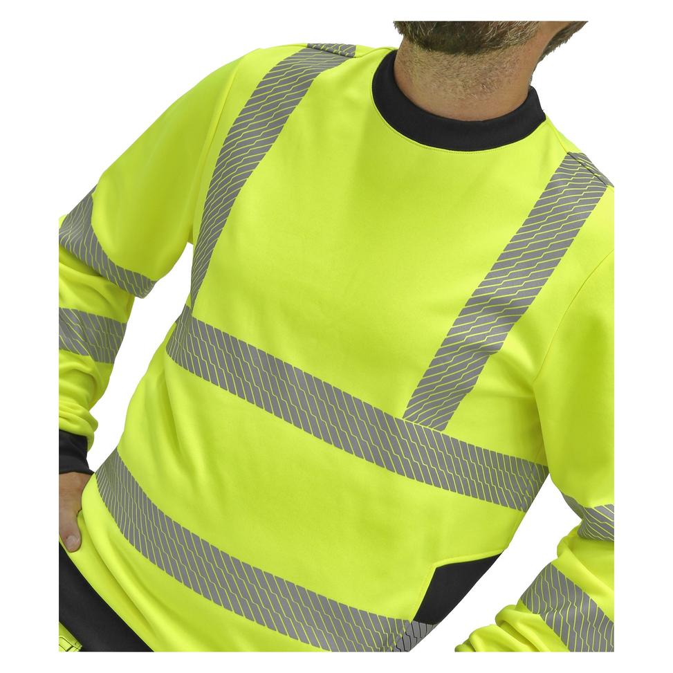 Varseltröja med hög synlighet Bluewear