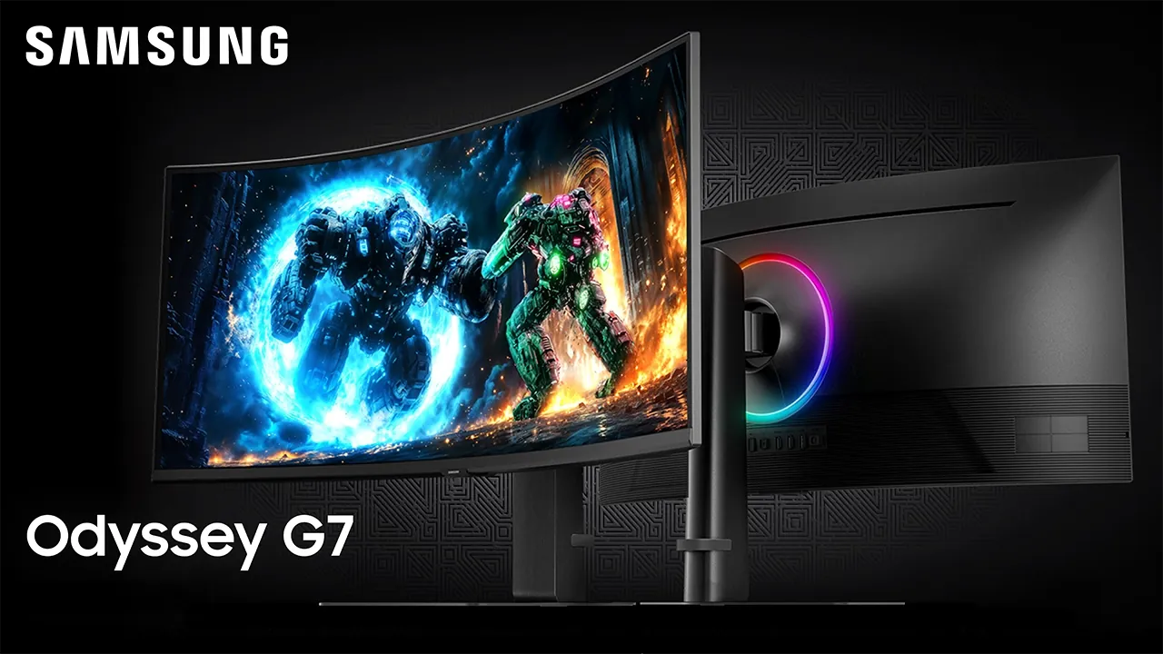 Samsung 40" Odyssey G75F Curved Monitor.