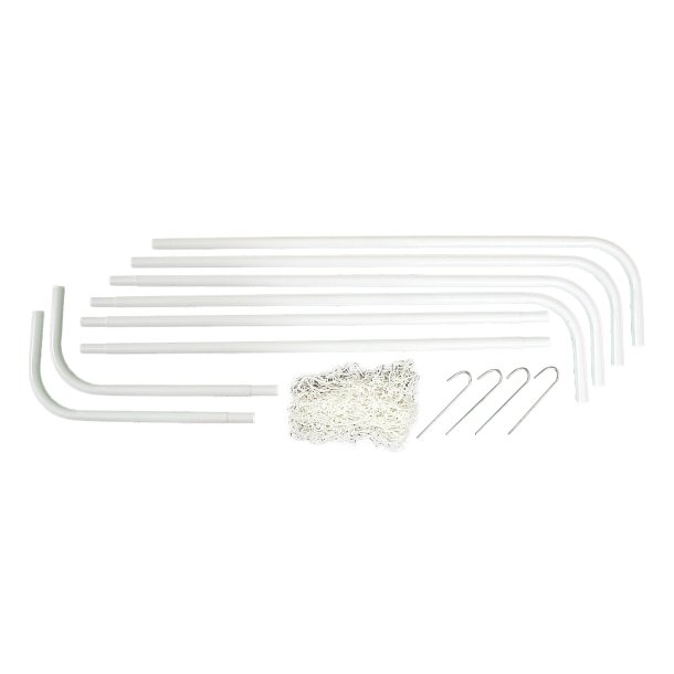 Stort fotbollsmål i härdat stål