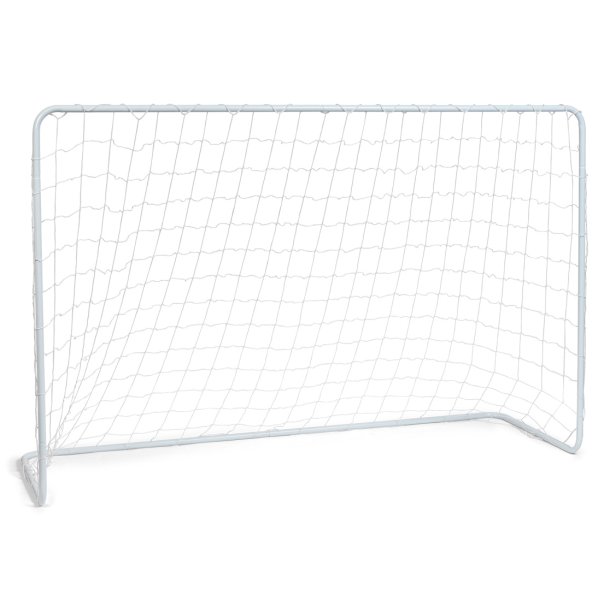 Stort fotbollsmål i härdat stål