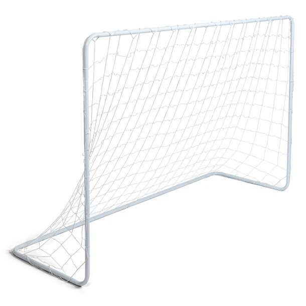 Stort fotbollsmål i härdat stål