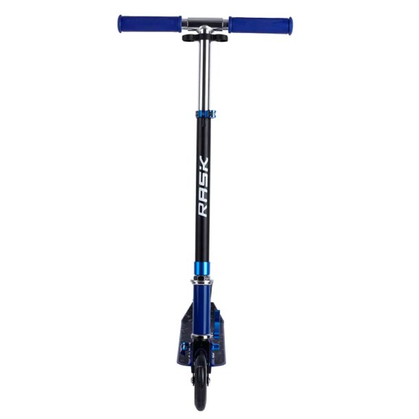 Blå Rask 145mm sparkcykel med LED-ljus