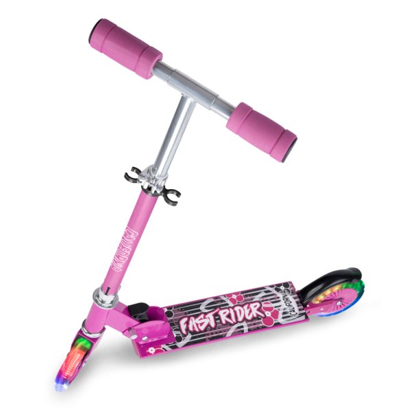 Rosa California LED-sparkcykel med ljus