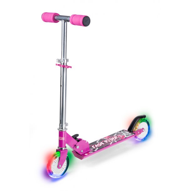 Rosa California LED-sparkcykel med ljus