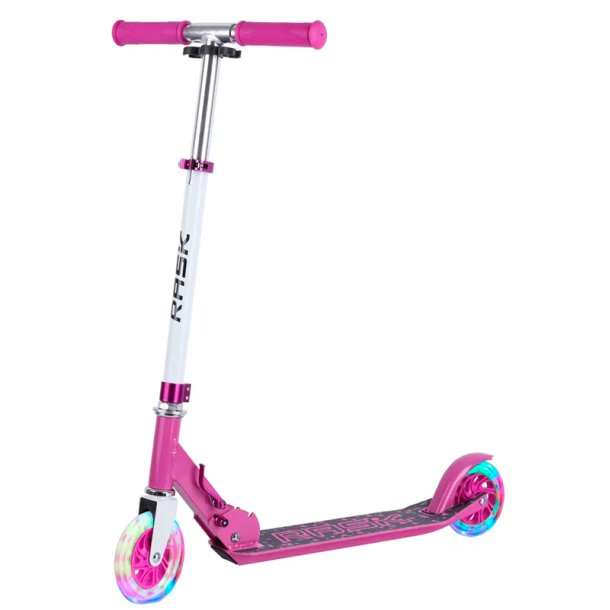 Rosa Rask 120mm sparkcykel med LED-ljus